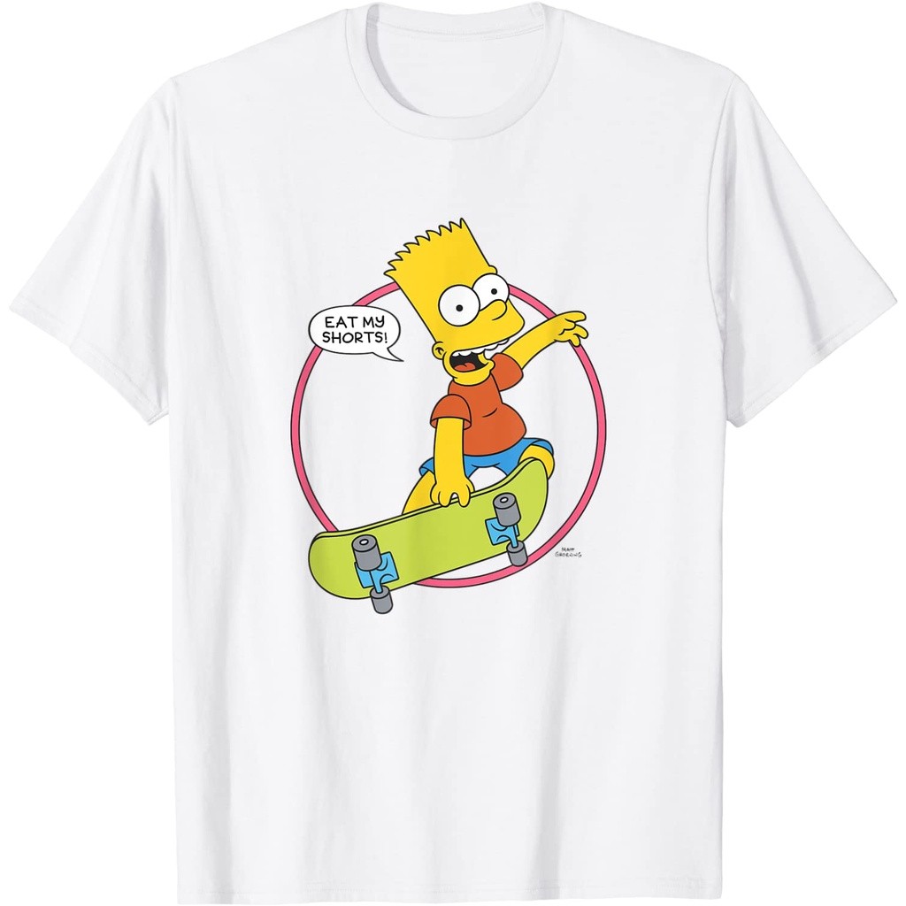 Kaos Baju Tshirt Dewasa The Simpsons Bart Simpson Eat My Shorts