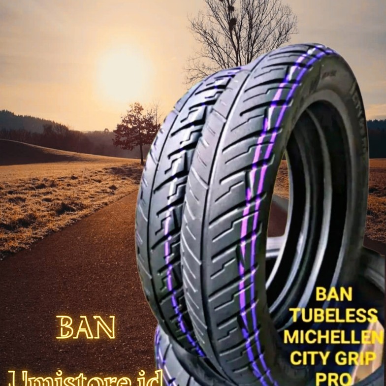 Ban Michelin Tubeles City Grip Ring 14 Depan Belakang