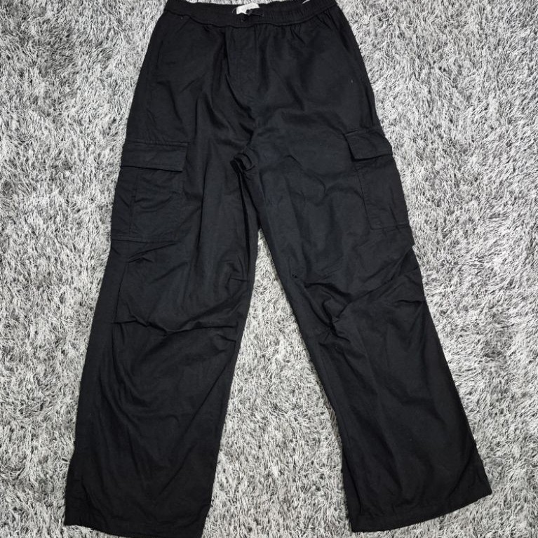 Celana cargo hitam (GIORDANO)