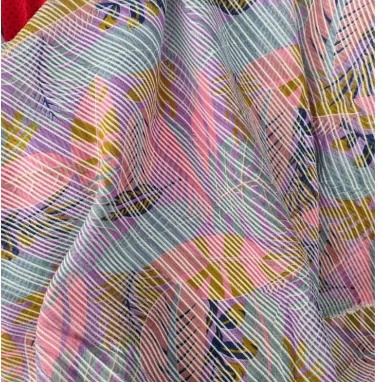 kain sitru dobby  meteran - harga/0,5m  - kain sitru dobby motif absrak - kain sitru dobby premium