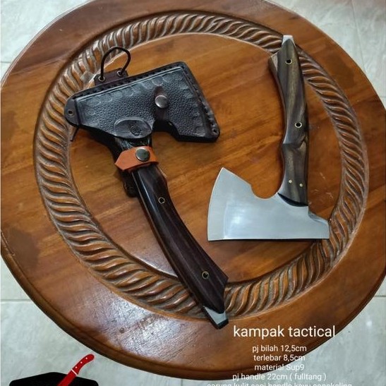 Terbaru Kapak Kampak Tactical Survival Baja Sup9 Tangguh Kuat Super Tajam