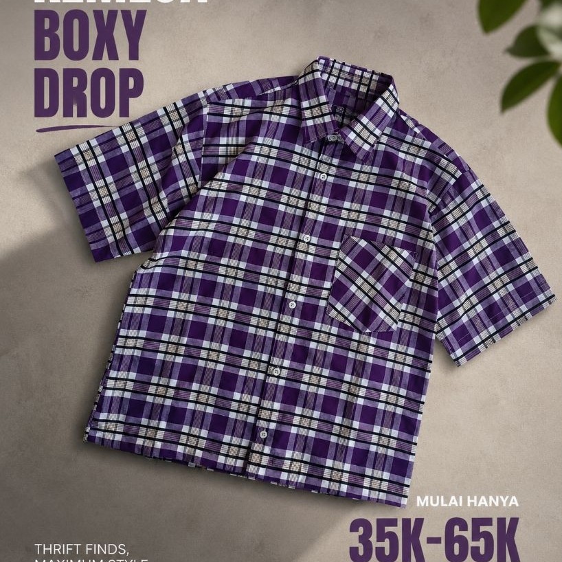 KEMEJA BOXY SKENA | Boxy shirt | Kemeja boxy kalcer