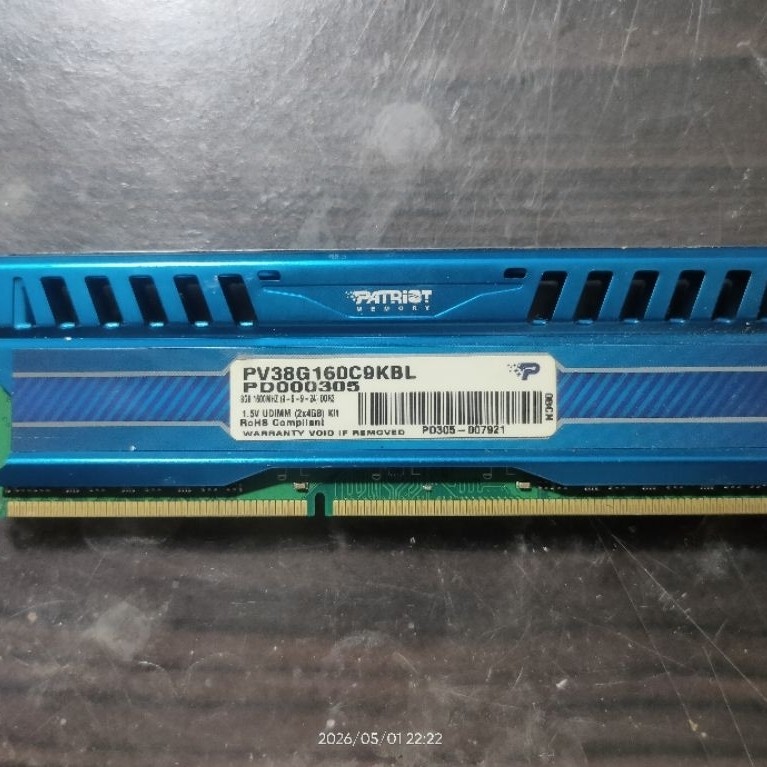 RAM DDR3 1600MHZ PATRIOT Viper 8GB Kit