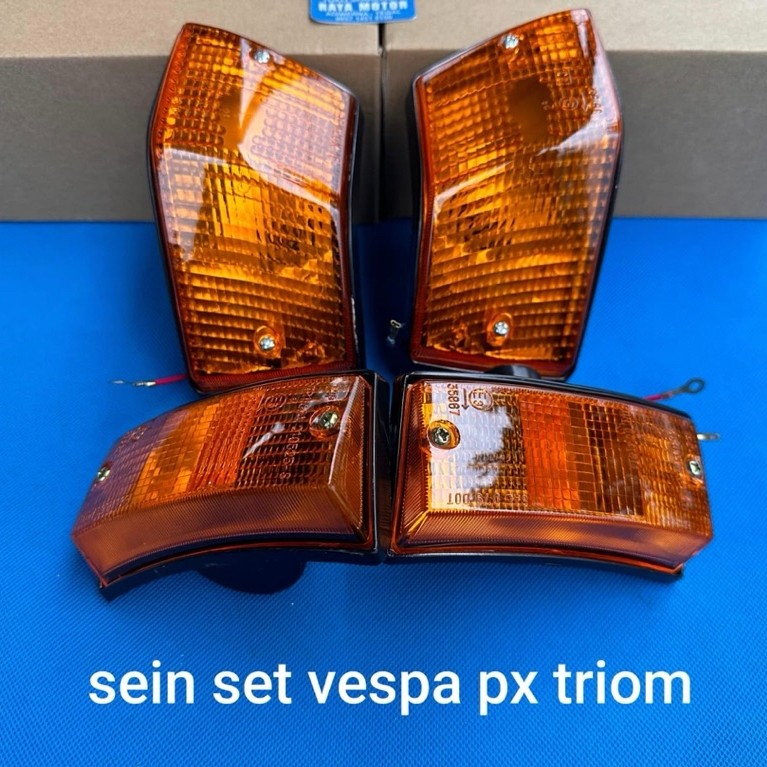 lampu sein sen set vespa px triom orginal