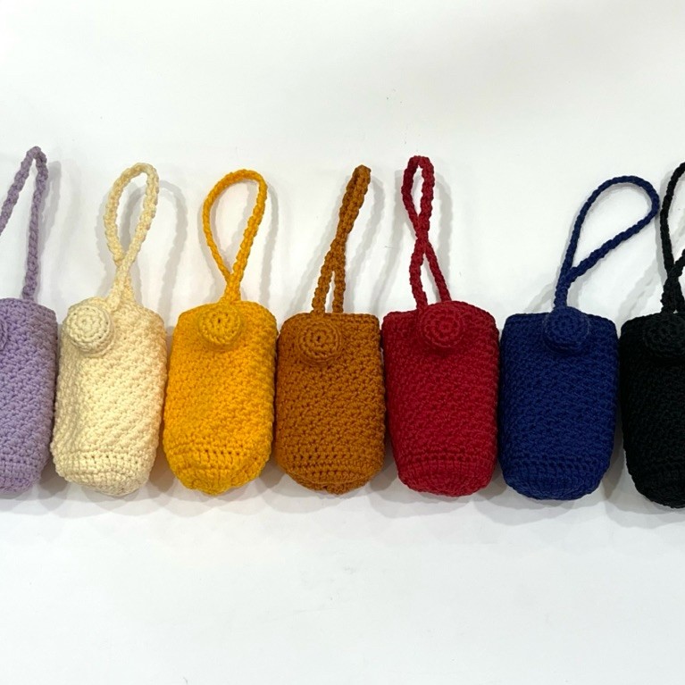 New gantungan rajut tas hand sanitizer pouch bag charm