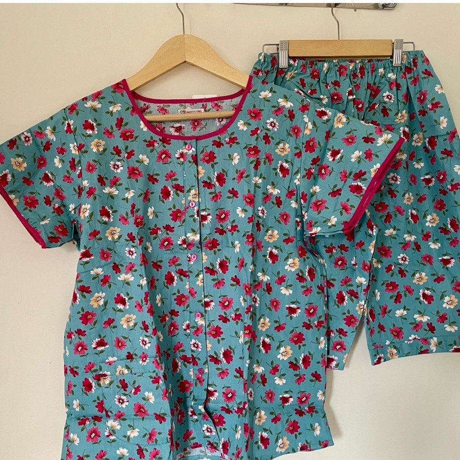 BAJU TIDUR WANITA BAHAN KATUN MURAH