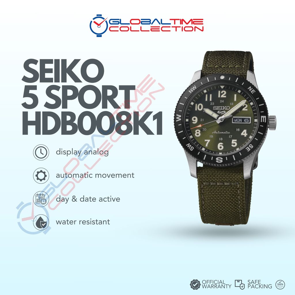 Seiko 5 Sports Field Series HDB008K1 Automatic Compass Bezel 100M