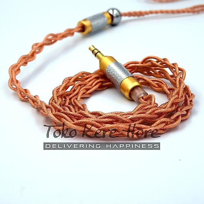 JC Ally JC04 Rose Gold - Earphone Cable Upgrade NON MIC [Terbaik]