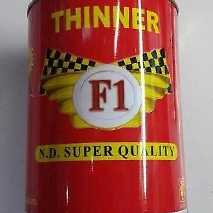 Thinner / Tiner / Pengencer Cat F1 ND Super Kemasan Kaleng 4 ltr 5 kg
