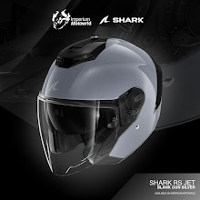 Helm SHARK RS Jet Blank Gun Silver | Helmet Half Face Original | Imperium Motoworld