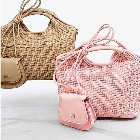 Everbest EVB HELINE Shoulder Bag Wanita Almond & L.Pink