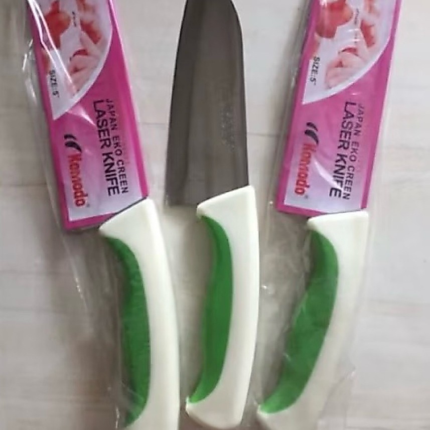 Pisau Dapur Eco Creen Stainless Merek Komodo 5 Inch