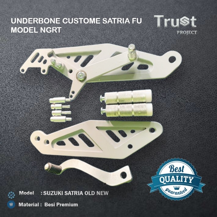 Footstep Underbone Satria CNC Model NGRT  Besi Dural 8 mm - Trustproject