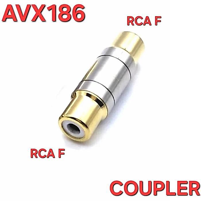 AVPRO AVX186 RCA Female to RCA Female Audio Coupler GOLD
