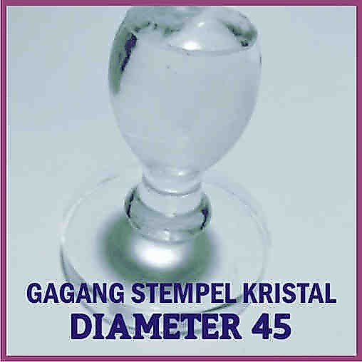Gagang Stempel Kristal Bulat D45