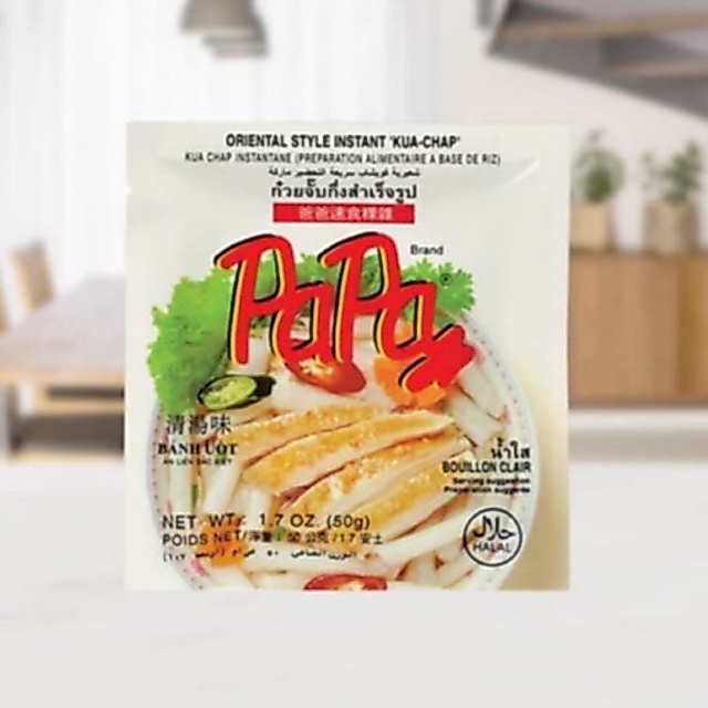 [HALAL] PAPA KuaChap Kua Chap Kua Cap Oriental Style Instant 50gr Thailand Kuacap Kuecap Putih