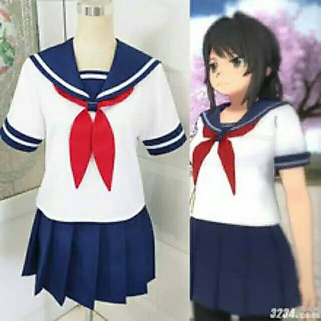 KYUKYUSHOPPU - Atasan Seifuku Ayano Aishi Yandere Simulator Cosplay Seragam Sekolah Jepang Korea Hig