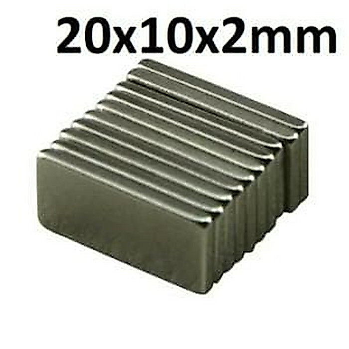 MAGNET NEODYMIUM KOTAK 20x10x2