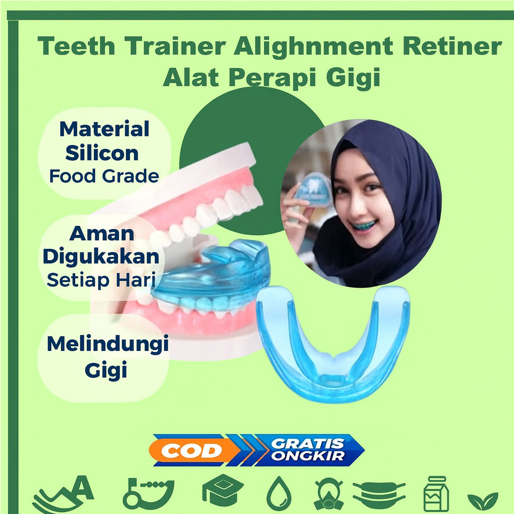 Teeth Trainer Alignment Retainer Perapi Gigi Perapih Gigi Original Behel Standard _Asli Promo