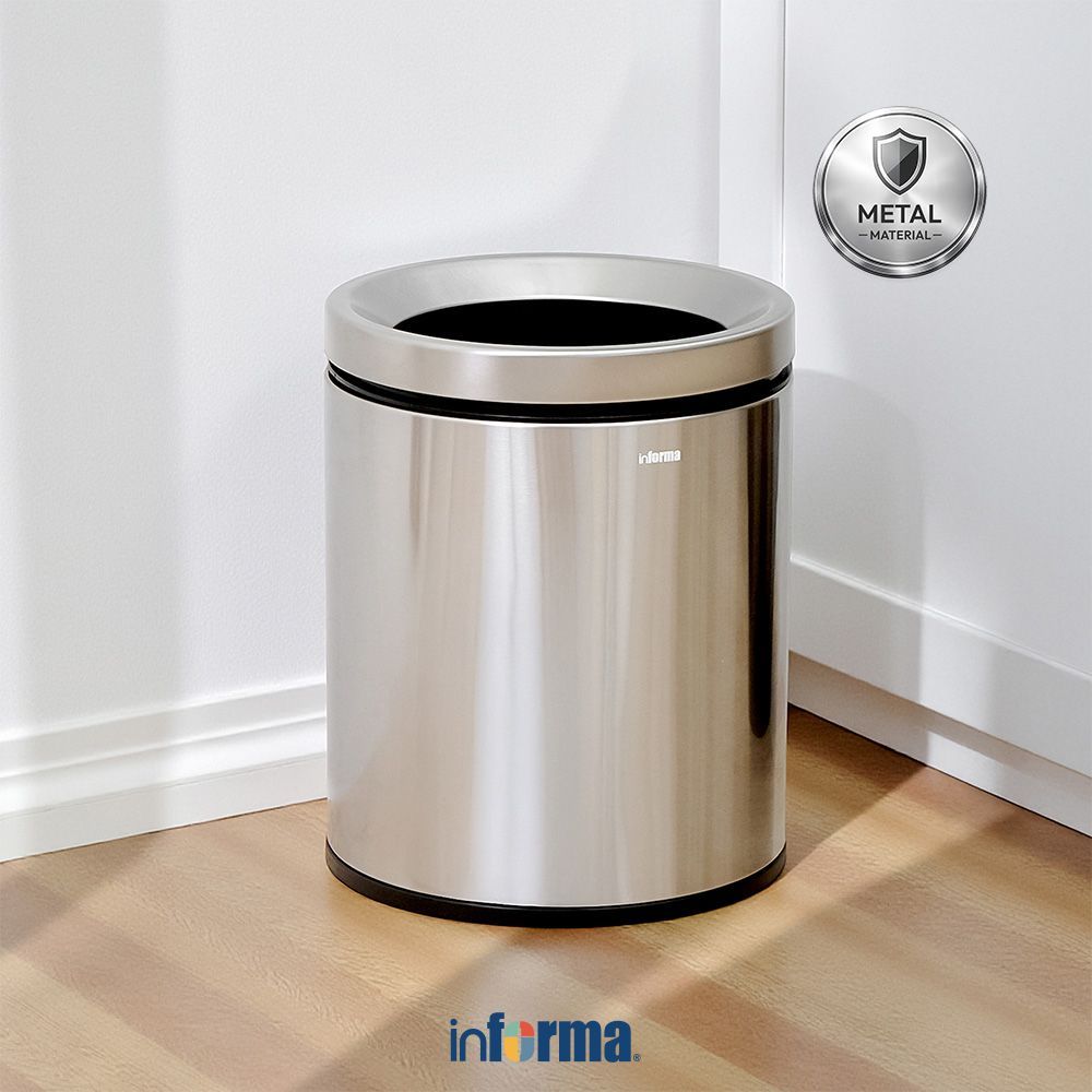 Informa Tempat Sampah 9 ltr Open Top Tong Sampah Wadah Pembuangan Alat Kebersihan Trash Bin Penyimpa