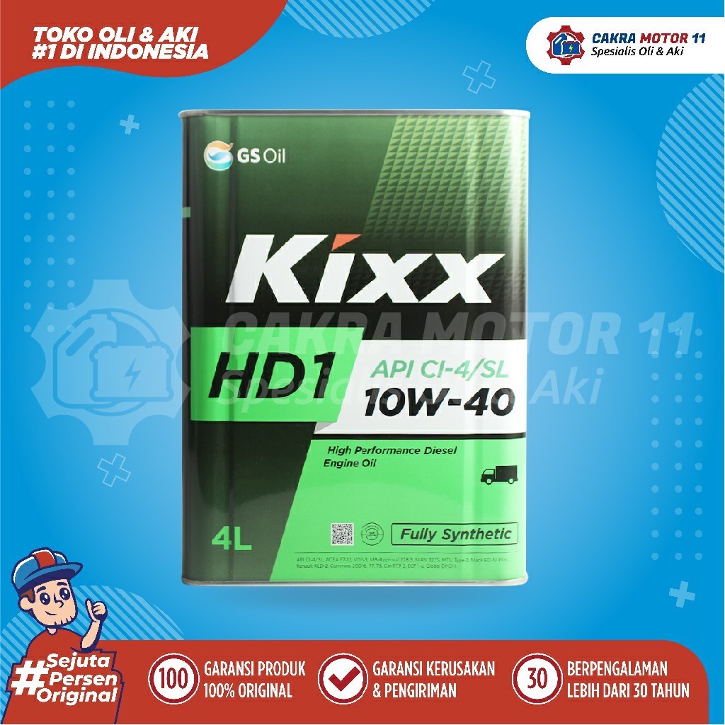 Kixx Hd1 Diesel 10w40 4lt