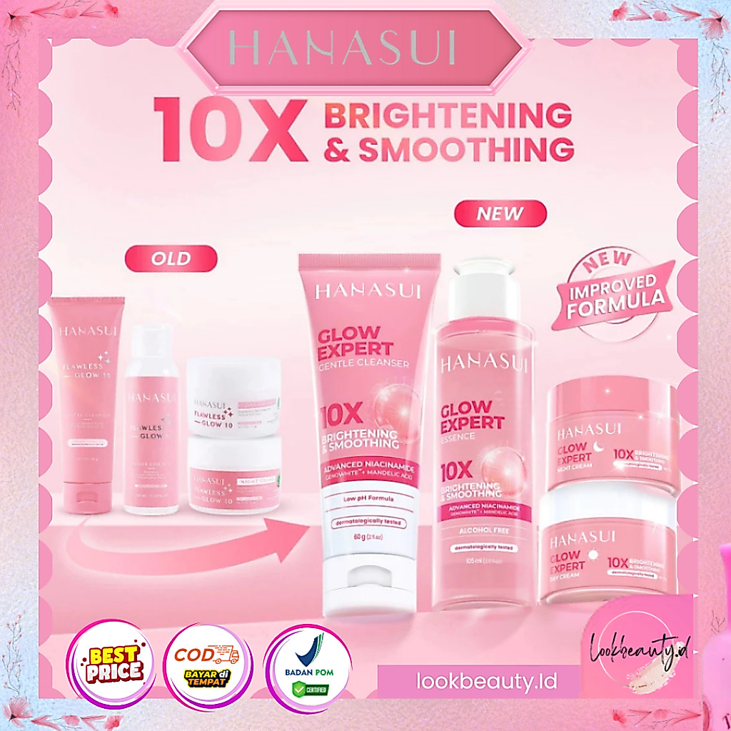 HANASUI Flawless Glow 10 Series | HANASUI Acne Treatment | Acne Spot | Night Day Cream | Essence | S