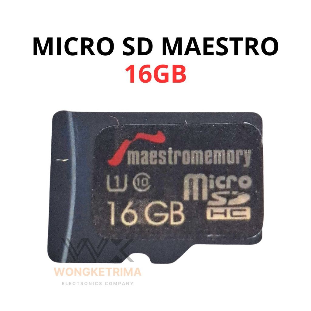 Micro SD Maestro Memory 16GB Kartu Memori HP Kamera CCTV Musik Memory Card Universal