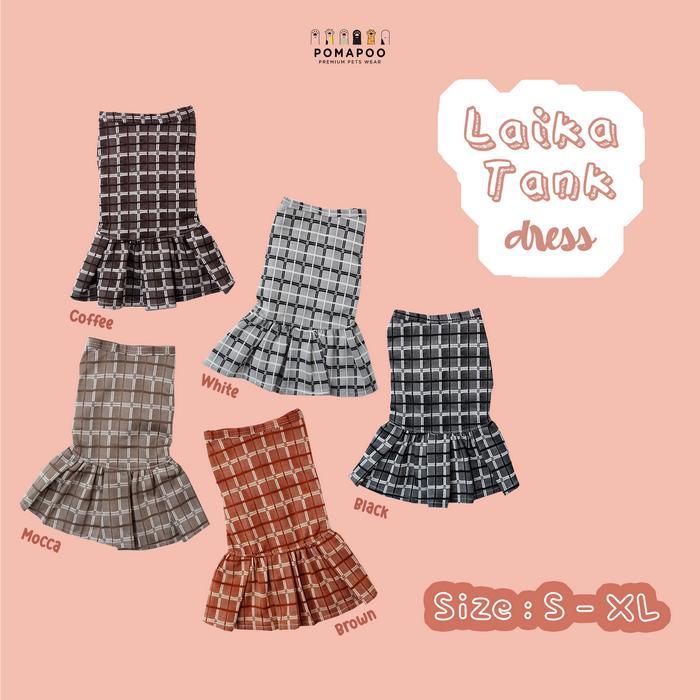 Dress Kucing dan Dress Anjing Premium Berkualitas LAIKA TANK DRESS - LAIKA TD BLACK, TANK DRESS - S