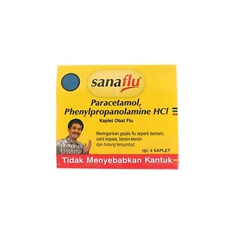 SANAFLU strip 4 tablet obat flu