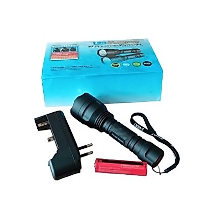 Senter C8 Sinar Putih - Senter LED C8 Nyala lampu putih