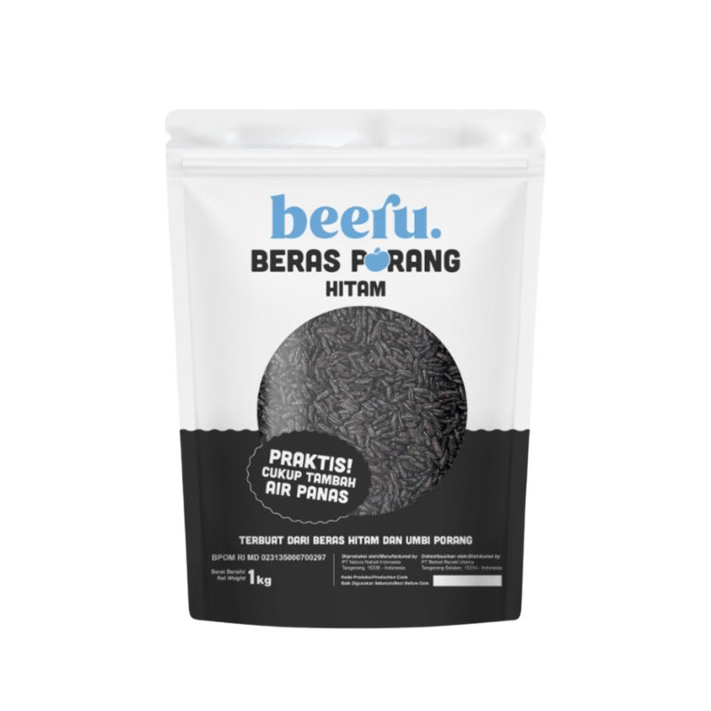 BEERU BERAS PORANG HITAM POUCH 1 KG
