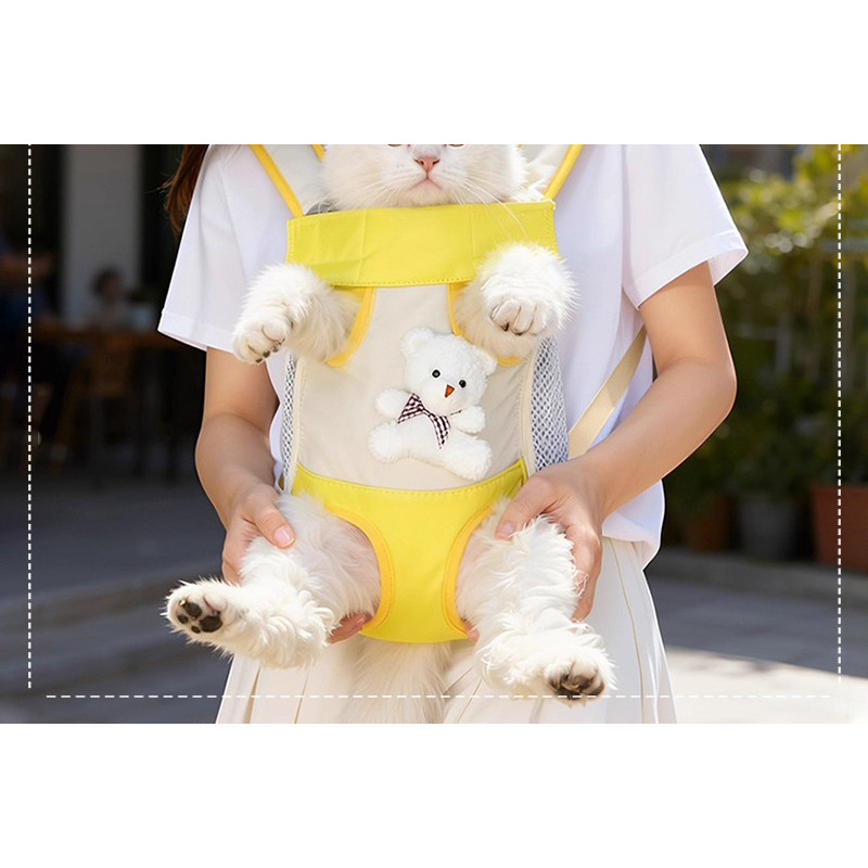 Tail Planet COD  Tas Dada Anjing Beruang Kartun Lucu, Tas Kucing, Ransel Anjing, Tas Jalan-jalan Anj