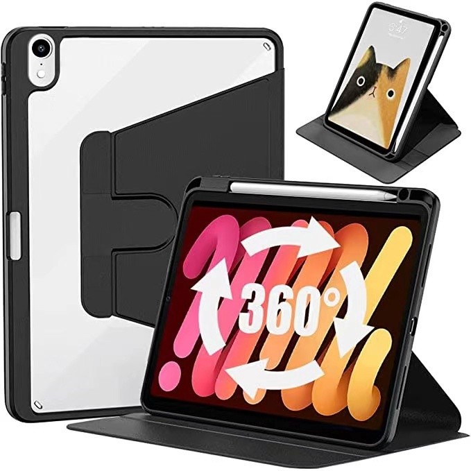 Acrylic Case Samsung 360 Rotate Flip Case With Pen Slot Samsung Galaxy Tab A11 /Tab A11 Plus /Tab A9