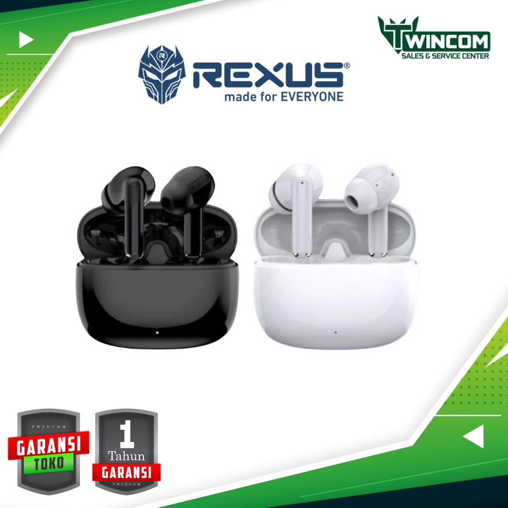 Earphone Bluetooth TWS V5.4 REXUS FX99 Deep Bass & Support Voice