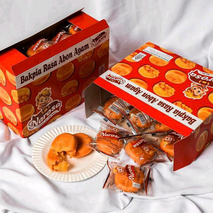 Bakpia Rasa Abon ayam Narosa isi 20 [ 2 box isi 10]