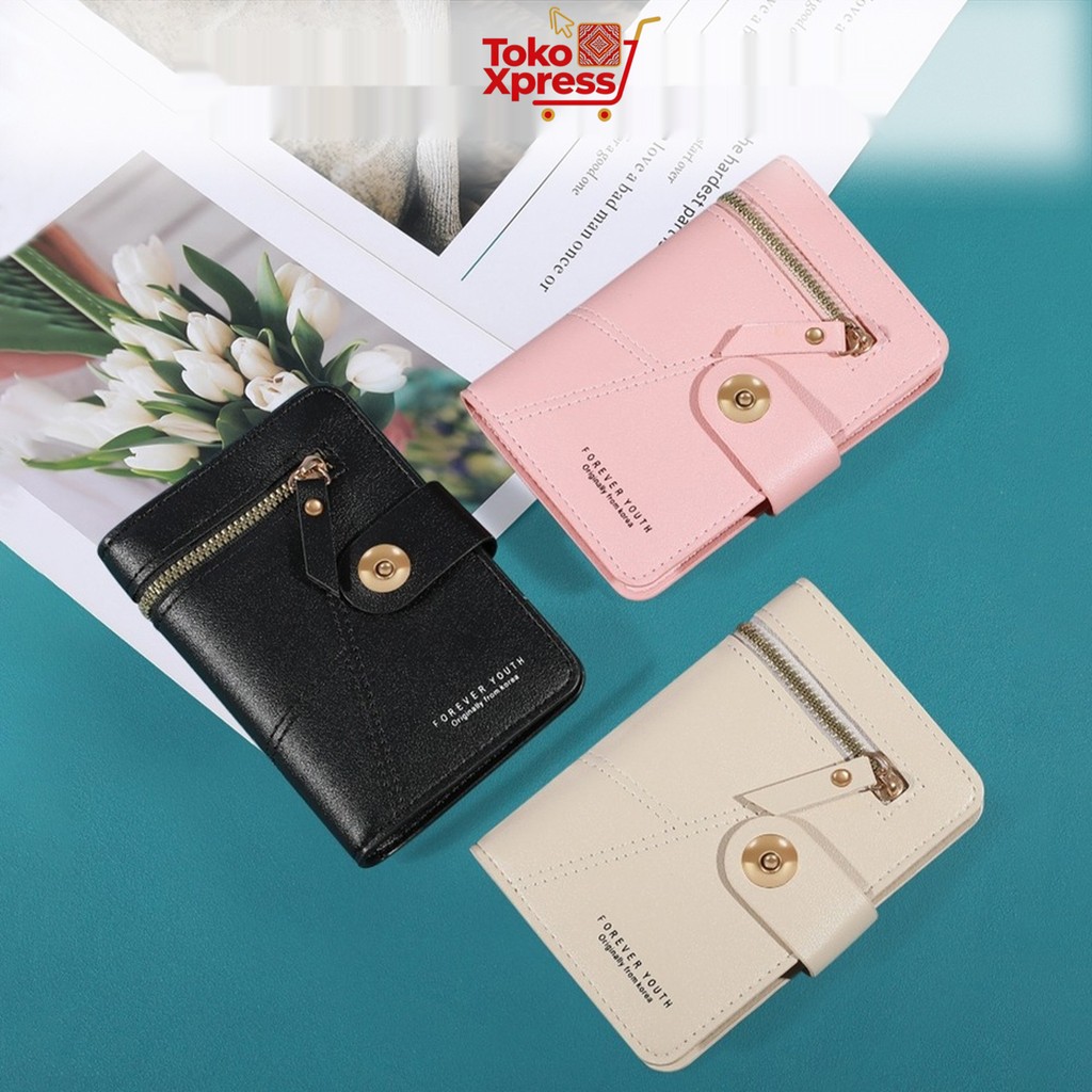 Toko Xpress Dompet Kartu Wanita Mini Lipat Ringan Kompak Harian Ke Kantor Jalan Jalan Belanja Travel