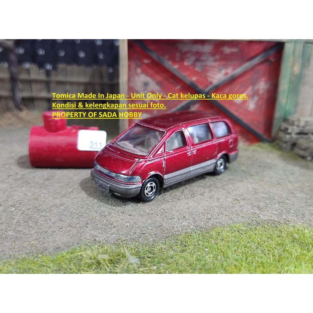 Tomy Tomica No 99 Toyota Estima Merah Japan Unit Only