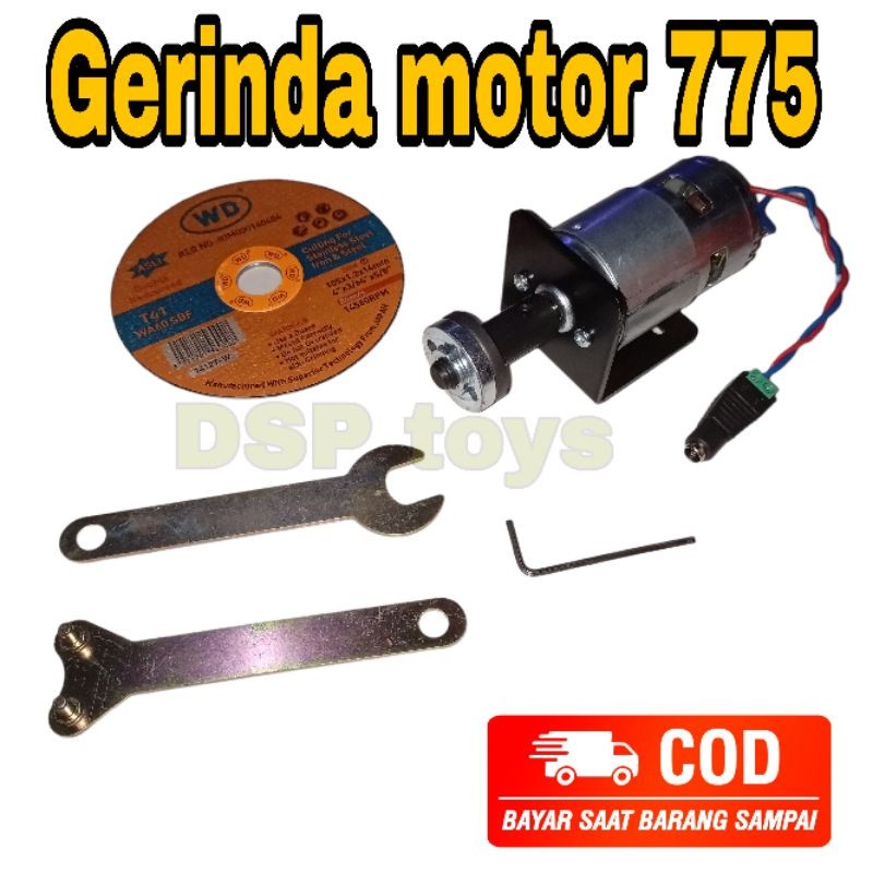 AUPSHOP GERINDA MOTOR DINAMO 775 / PAKET GERINDA MOTOR 12V 775 TERMURAH