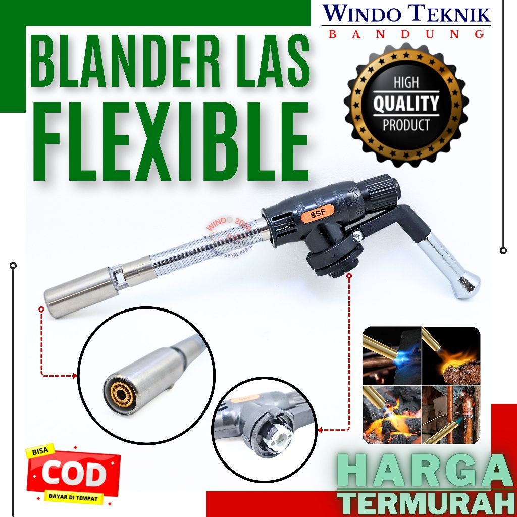 AUPSHOP BLANDER LAS FLEXIBLE | BRAZING  TORCH | ALAT LAS | KEPALA LAS FLEXIBLE | ALAT LAS | ALAT BAK