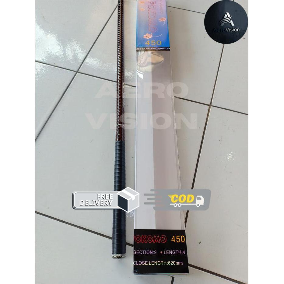 Joran Tegek Battle X Fokomo 450 Ruas Panjang Carbon - 360