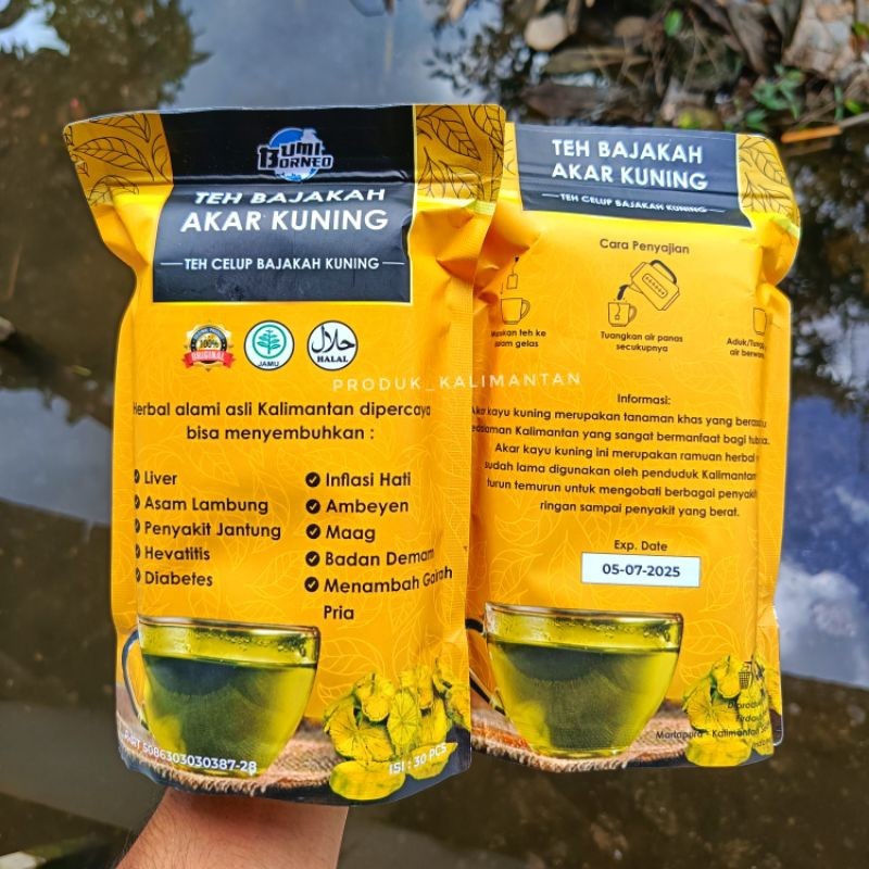 PROMO  TERMURAH  Teh Akar Kuning. Teh Bajakah Kuning . Herbal Kayu Kuning