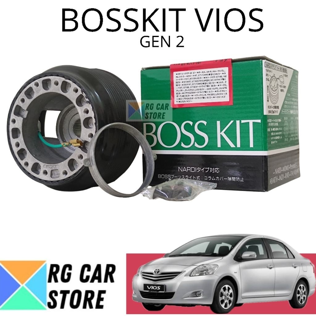 Bosskit Toyota Vios 2008-2013 PnP Stir Racing 13inch 14inch Garansi 1 Tahun HKB Original