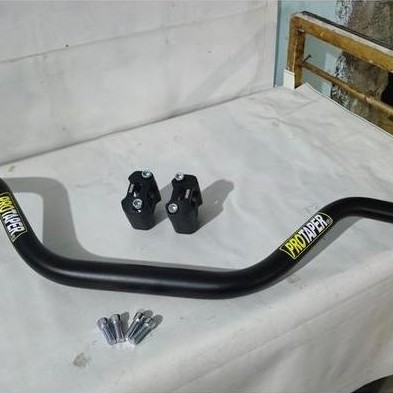 java.smart - [CMZ Racing] Stang HIGH Protaper Fatbar Hitam Tebal 4MM Tinggi 12CM Stir Universal Moto