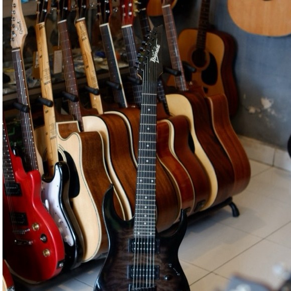 Gitar Elektrik ibanez Gio 7 String GRG7221QA-TKS
