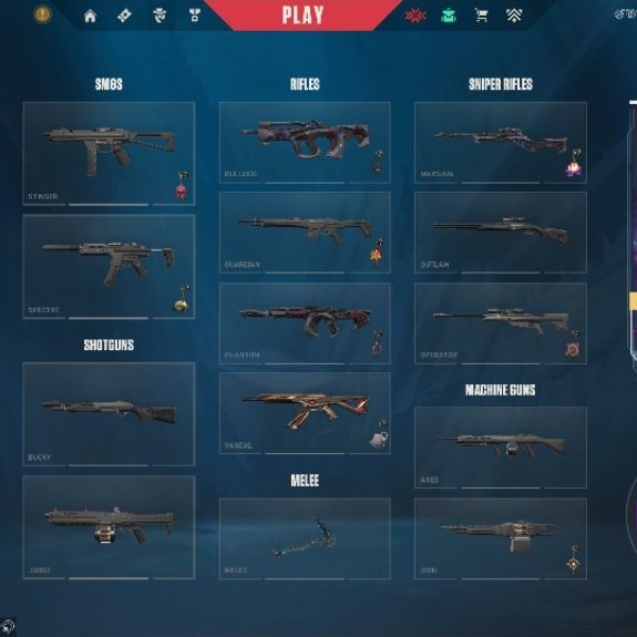 Akun Valorant Silver-Gold (All Bundle Nocturnum Weapon + Gaia Phantom + Xerofang Vandal + 4 Battlepa