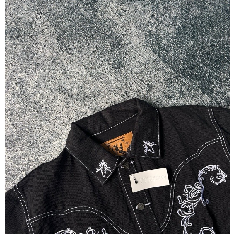 Denim Jacket Thanksinsomnia Averianne Black Unisex