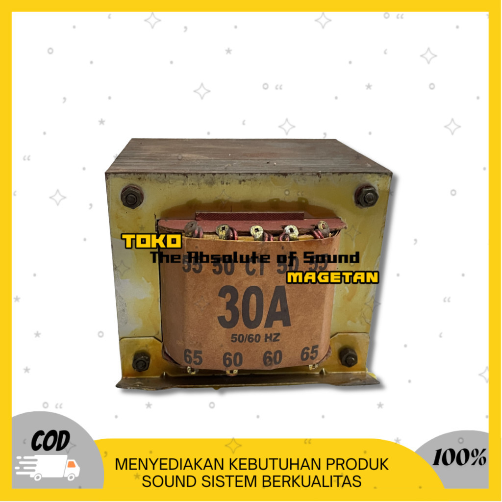 TRAFO TRANSFORMER SAE 30A  MURNI ready