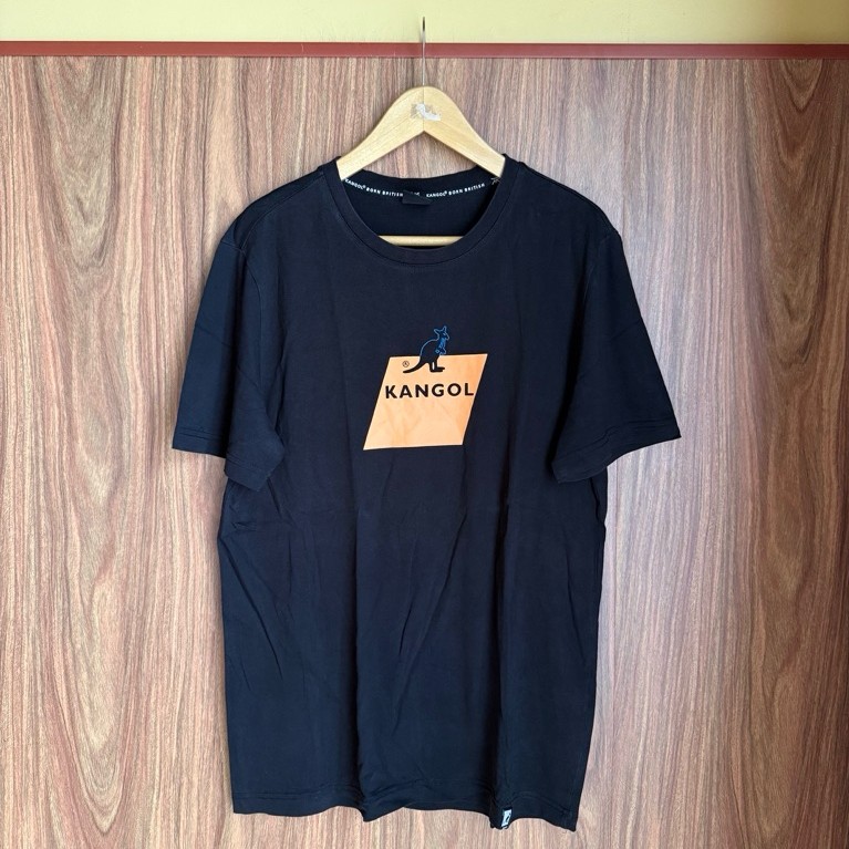 Baju Kaos Kangol Hitam Second