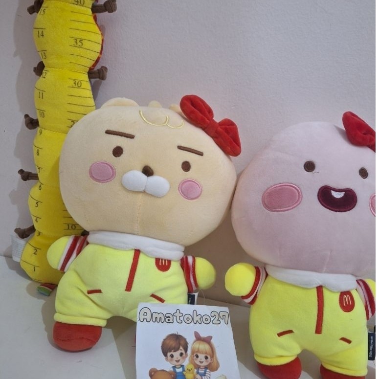 Boneka kakao friends kostum mcd apeach ryan kakao friends