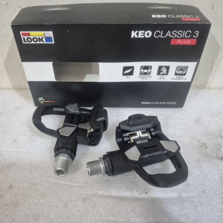 Pedal Cleat Look Keo Classic 3 Plus - Pedal Cleat Sepeda Roadbike minivelo Pedal Keo Look Hitam